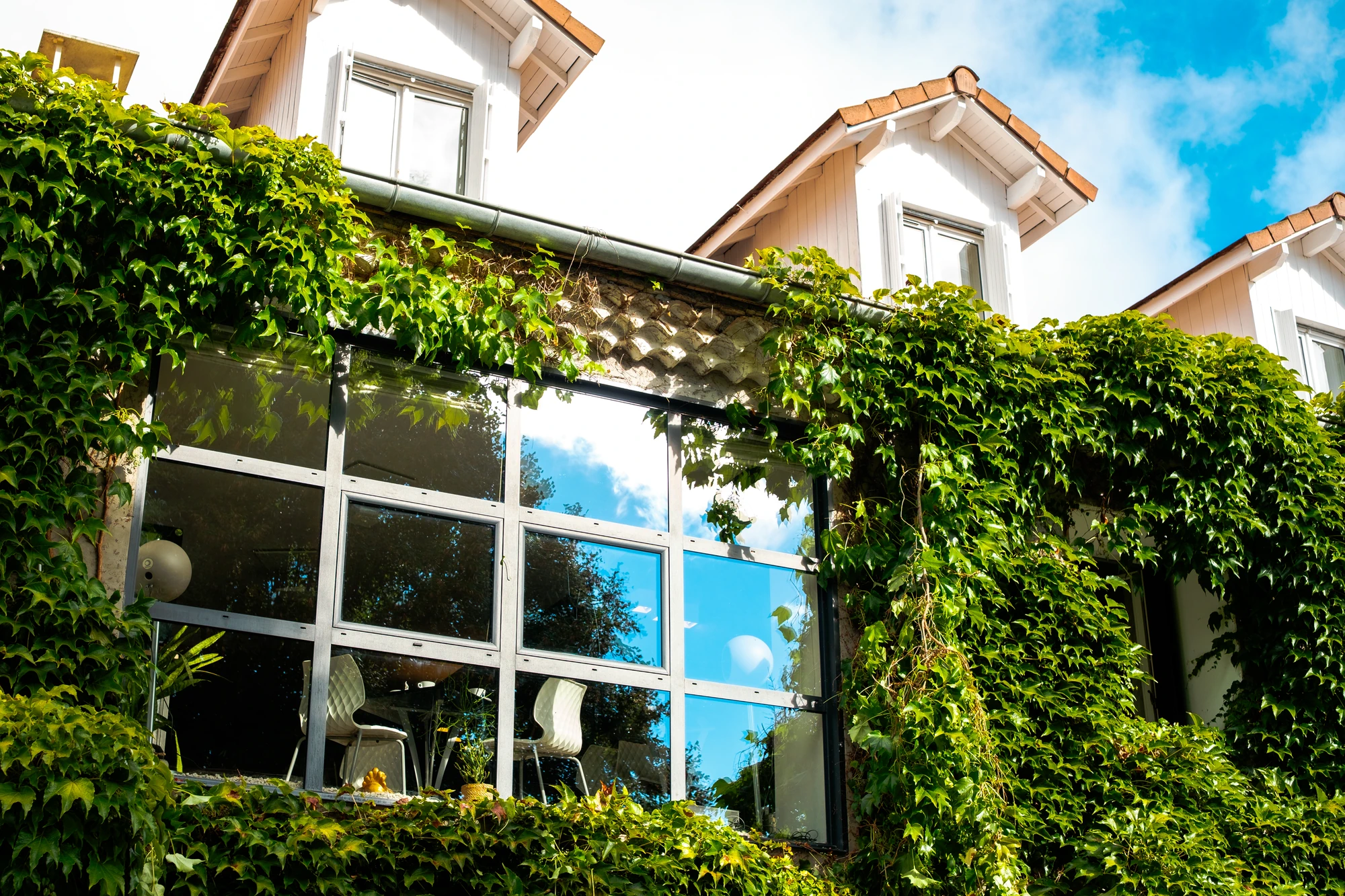 Salle de petit déjeuner vu de l'exterieur